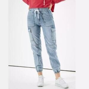 American Eagle Denim Cargo Joggers 4